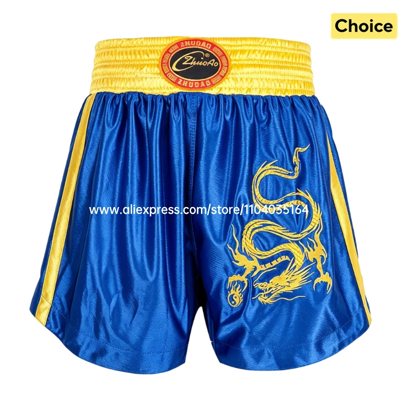 Thai Boxing Shorts Traditional Muay Thai Shorts Men Women Kids Premium Wrestling Sparring Kickboxing Cage Fight MMA Boxing Pants