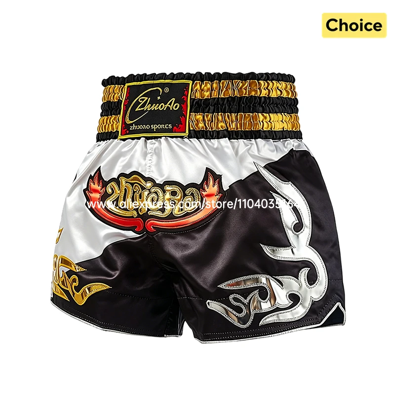 Thai Boxing Shorts Traditional Muay Thai Shorts Men Women Kids Premium Wrestling Sparring Kickboxing Cage Fight MMA Boxing Pants