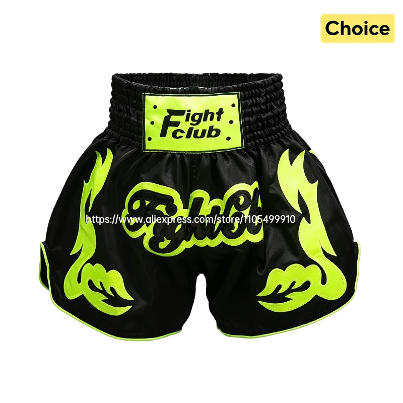 Professional Muay Thai Shorts Boxing Shorts Men Women Kids Boys Girls Martial Arts MMA Kickboxing Training Pants Fighter Gear