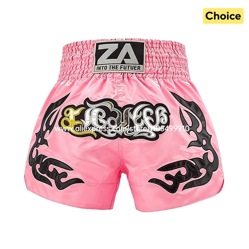 Professional Muay Thai Shorts Boxing Shorts Men Women Kids Boys Girls Martial Arts MMA Kickboxing Training Pants Fighter Gear