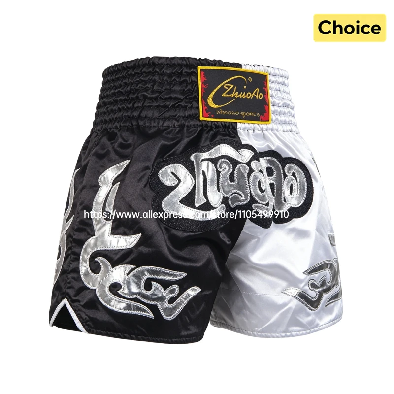 Professional Muay Thai Shorts Boxing Shorts Men Women Kids Boys Girls Martial Arts MMA Kickboxing Training Pants Fighter Gear