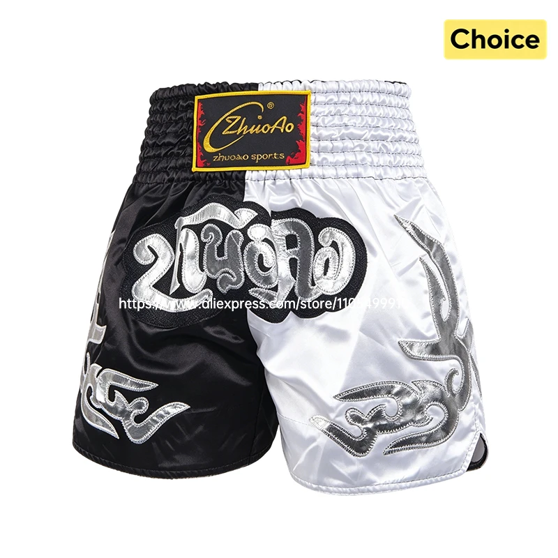 Professional Muay Thai Shorts Boxing Shorts Men Women Kids Boys Girls Martial Arts MMA Kickboxing Training Pants Fighter Gear