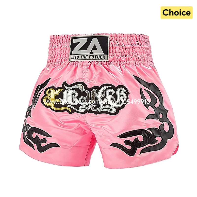 Professional Muay Thai Shorts Boxing Shorts Men Women Kids Boys Girls Martial Arts MMA Kickboxing Training Pants Fighter Gear