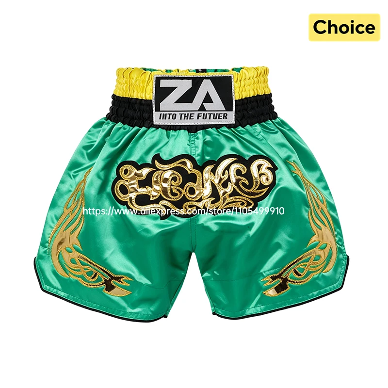 Professional Muay Thai Shorts Boxing Shorts Men Women Kids Boys Girls Martial Arts MMA Kickboxing Training Pants Fighter Gear