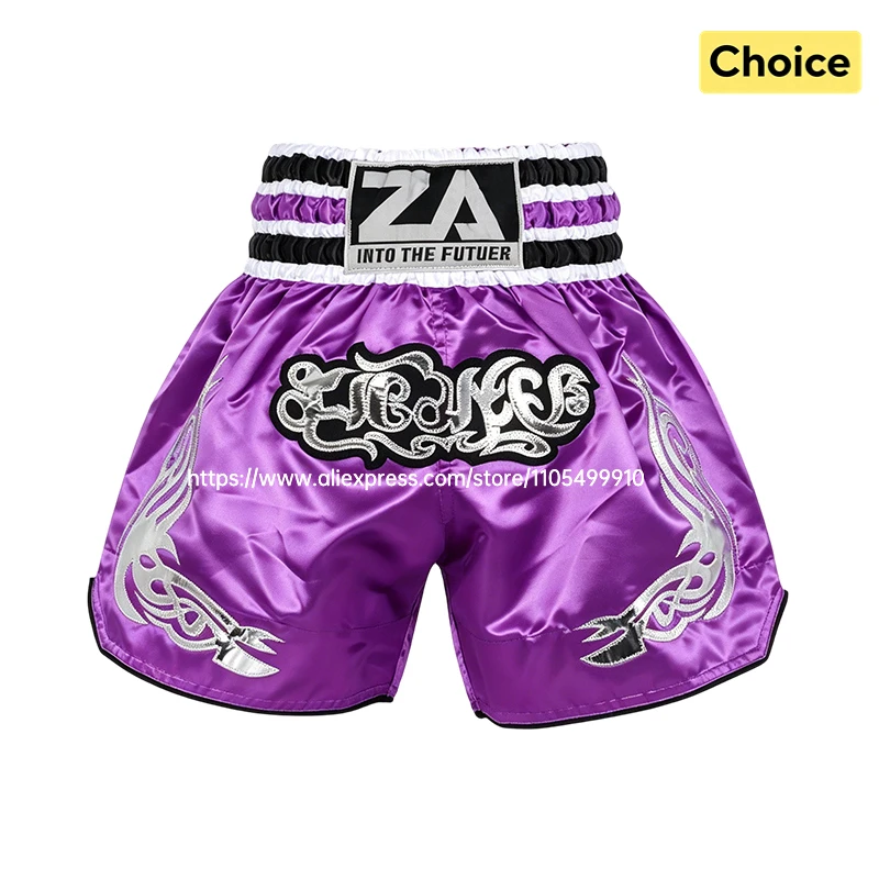 Professional Muay Thai Shorts Boxing Shorts Men Women Kids Boys Girls Martial Arts MMA Kickboxing Training Pants Fighter Gear