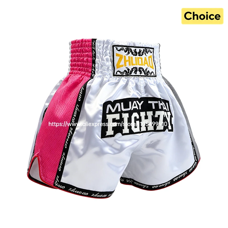 Professional Muay Thai Shorts Boxing Shorts Men Women Kids Boys Girls Martial Arts MMA Kickboxing Training Pants Fighter Gear