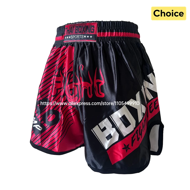 Professional Muay Thai Shorts Boxing Shorts Men Women Kids Boys Girls Martial Arts MMA Kickboxing Training Pants Fighter Gear