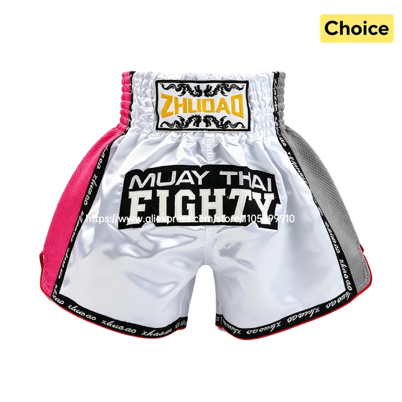 Professional Muay Thai Shorts Boxing Shorts Men Women Kids Boys Girls Martial Arts MMA Kickboxing Training Pants Fighter Gear