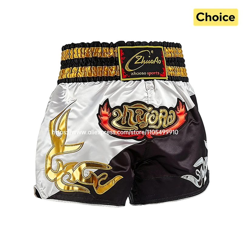 Professional Muay Thai Shorts Boxing Shorts Men Women Kids Boys Girls Martial Arts MMA Kickboxing Training Pants Fighter Gear