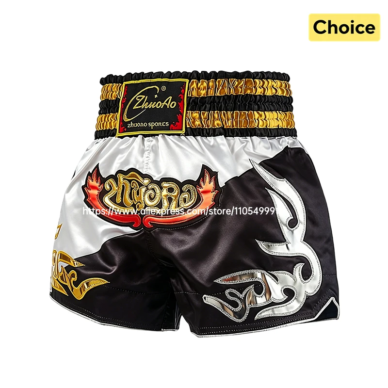 Professional Muay Thai Shorts Boxing Shorts Men Women Kids Boys Girls Martial Arts MMA Kickboxing Training Pants Fighter Gear