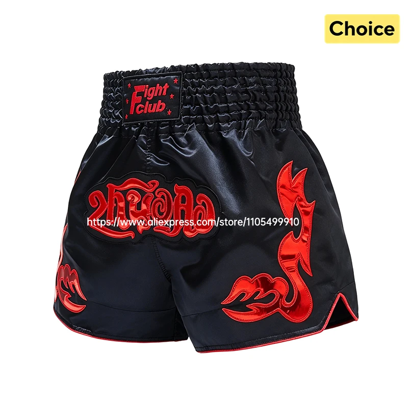 Professional Muay Thai Shorts Boxing Shorts Men Women Kids Boys Girls Martial Arts MMA Kickboxing Training Pants Fighter Gear