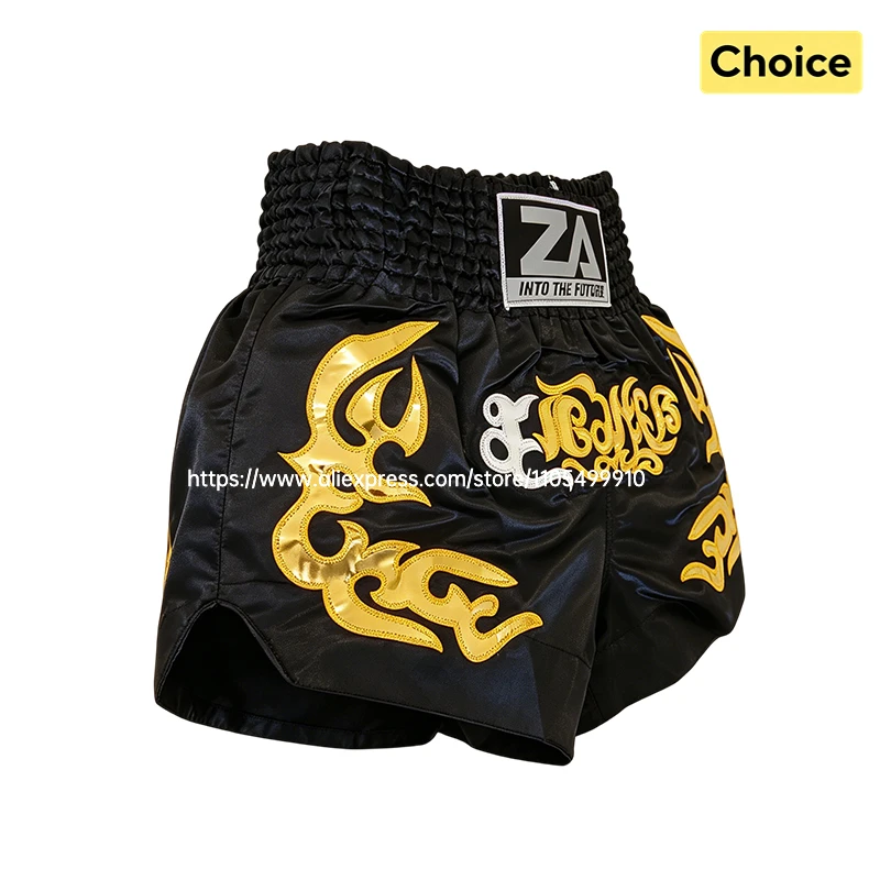 Professional Muay Thai Shorts Boxing Shorts Men Women Kids Boys Girls Martial Arts MMA Kickboxing Training Pants Fighter Gear