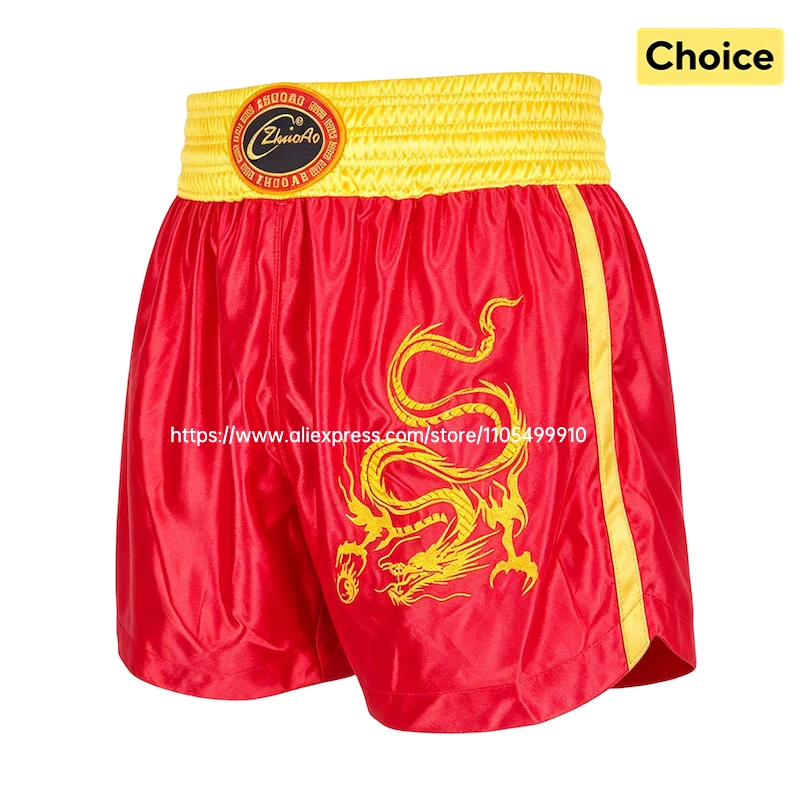 Professional Muay Thai Shorts Boxing Shorts Men Women Kids Boys Girls Martial Arts MMA Kickboxing Training Pants Fighter Gear