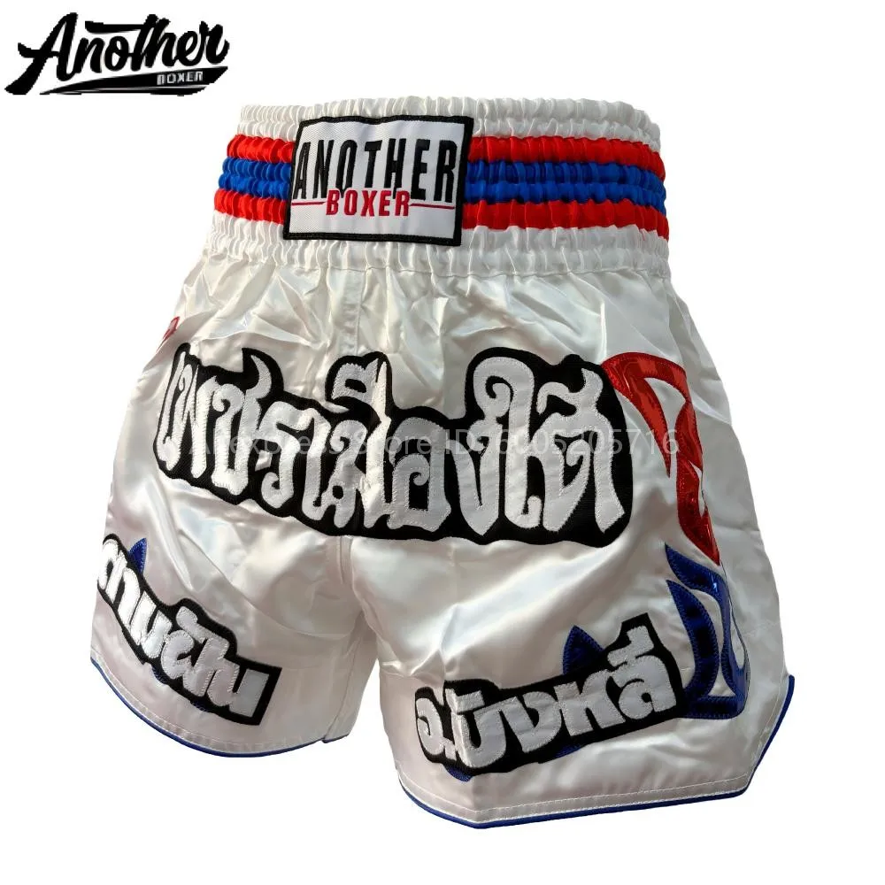 MMA Shorts for Men Women Children Gloss Muay Thai Shorts Durable Stitching MMA Tournament Kickboxing Training Apparel Pants