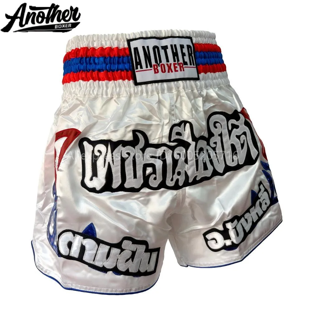 MMA Shorts for Men Women Children Gloss Muay Thai Shorts Durable Stitching MMA Tournament Kickboxing Training Apparel Pants