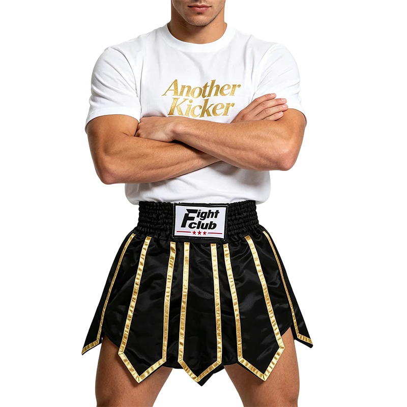 Men's Muay Thai Pants Women's Boxing Shorts Gladiator Ribbons MMA Training Wrestling Sparring Kickboxing Fight Kickboxing Trunks