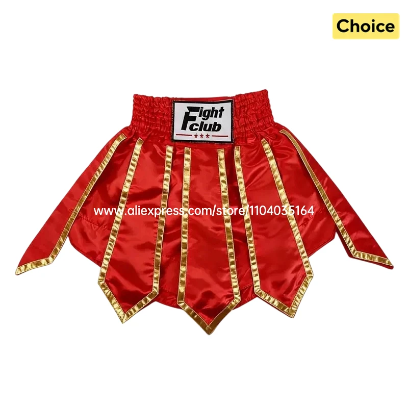 Men's Muay Thai Pants Women's Boxing Shorts Gladiator Ribbons MMA Training Wrestling Sparring Kickboxing Fight Kickboxing Trunks