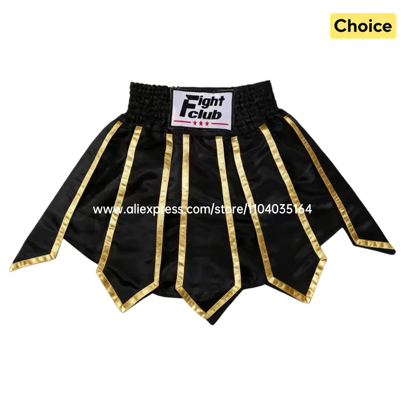 Men's Muay Thai Pants Women's Boxing Shorts Gladiator Ribbons MMA Training Wrestling Sparring Kickboxing Fight Kickboxing Trunks