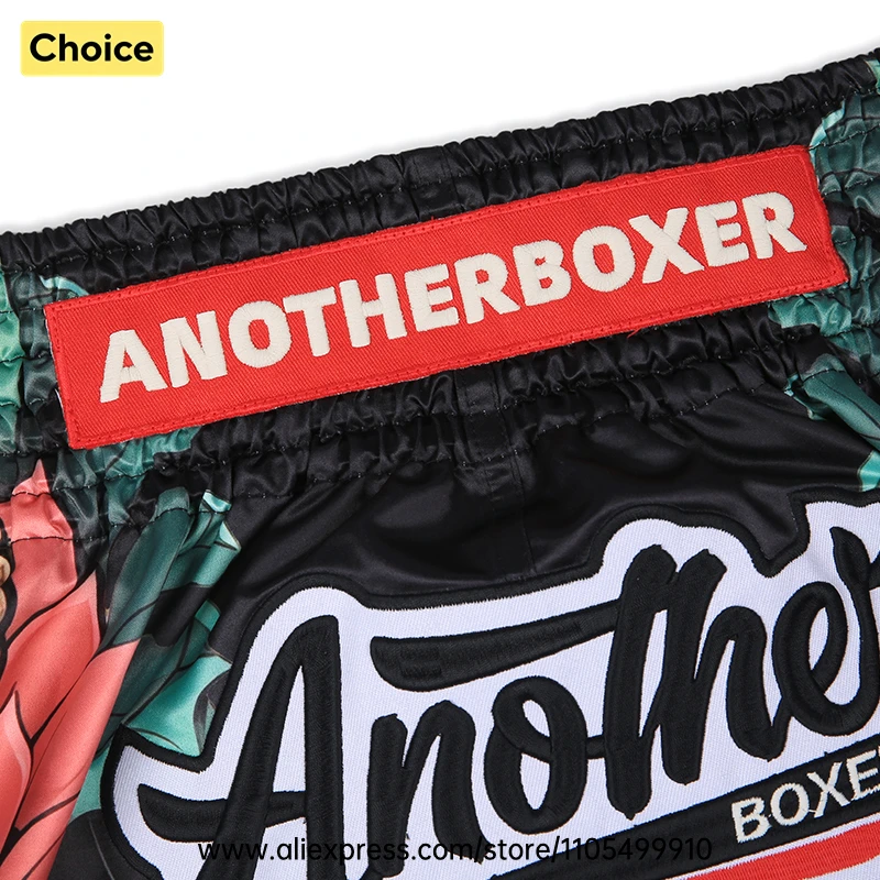 Satin Kickboxing Muay Thai Shorts Men Women Youth Elastic Waist Side Slit Boxing Trunks Loose Comfort Shorts for Combat Sports