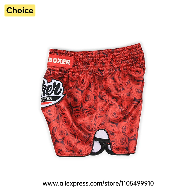 Satin Kickboxing Muay Thai Shorts Men Women Youth Elastic Waist Side Slit Boxing Trunks Loose Comfort Shorts for Combat Sports