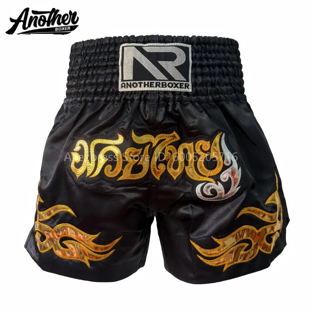 Professional Thai Boxing Shorts for Children Men Women Elastic Waist MMA Boxing Shorts for Sparring, Kickboxing and Martial Arts