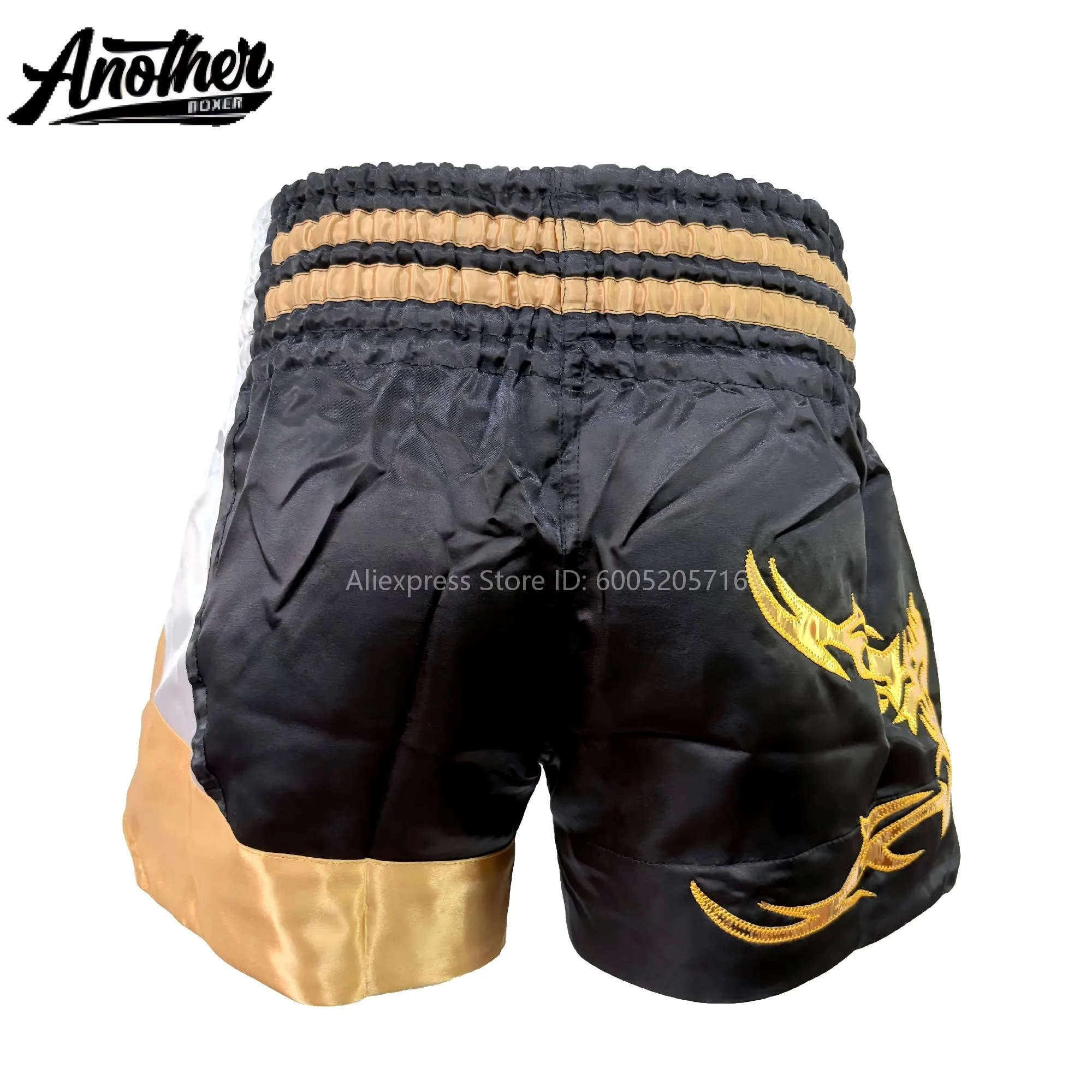 Professional Thai Boxing Shorts for Children Men Women Elastic Waist MMA Boxing Shorts for Sparring, Kickboxing and Martial Arts