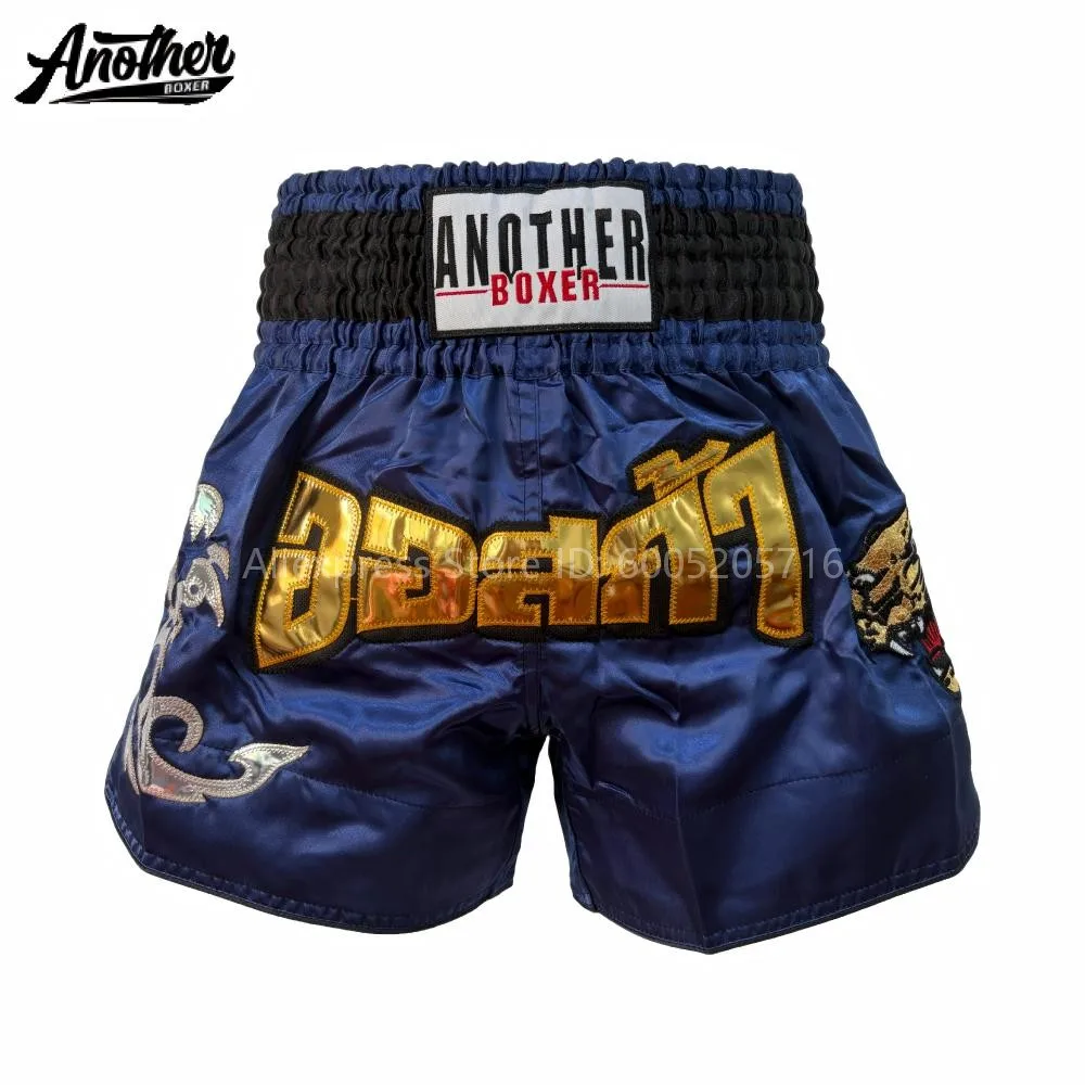 Professional Thai Boxing Shorts for Children Men Women Elastic Waist MMA Boxing Shorts for Sparring, Kickboxing and Martial Arts