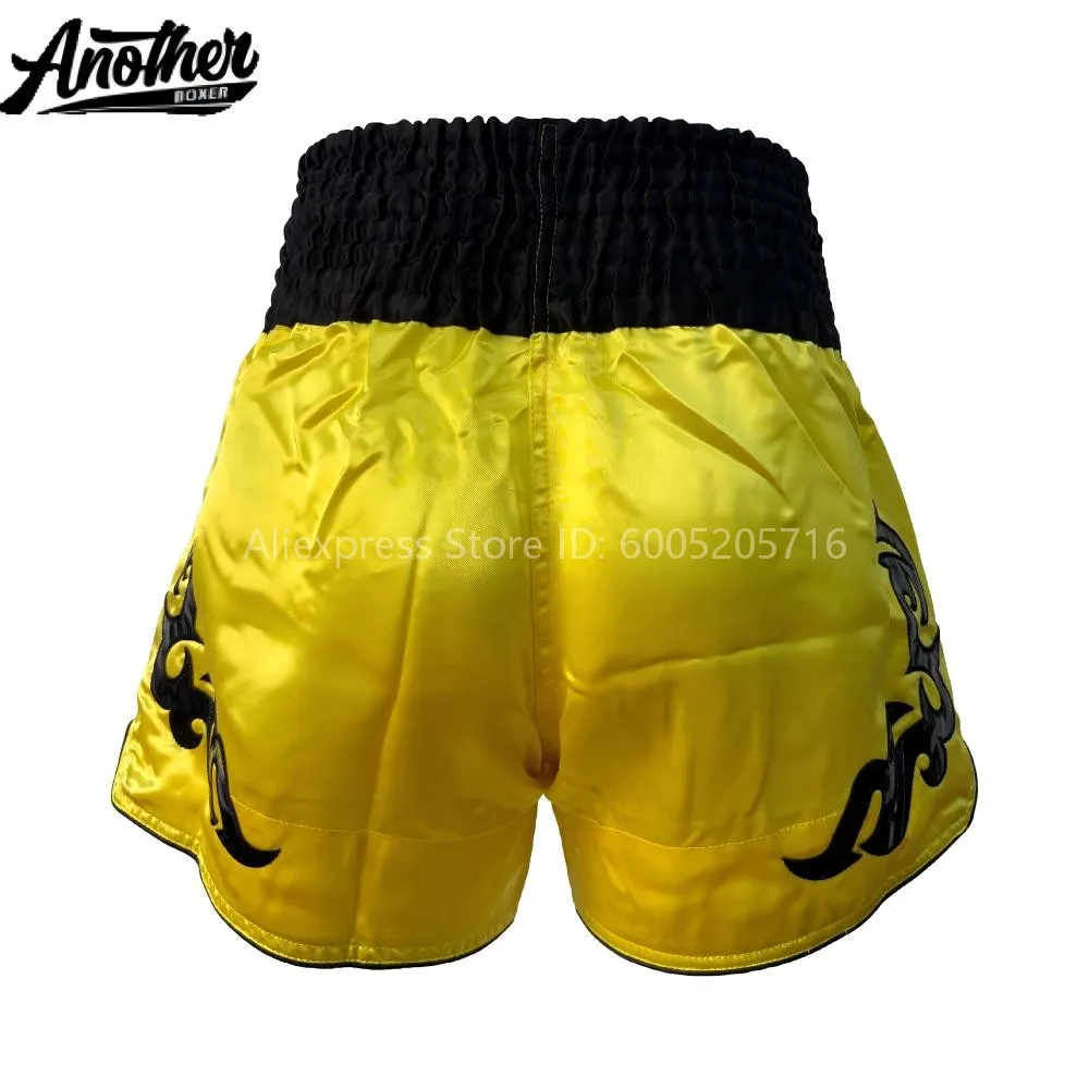 Professional Thai Boxing Shorts for Children Men Women Elastic Waist MMA Boxing Shorts for Sparring, Kickboxing and Martial Arts