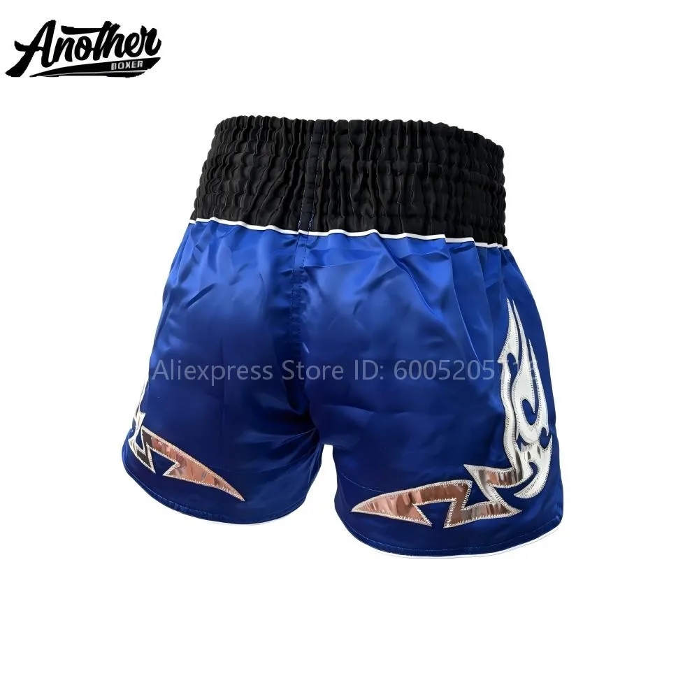 Men’s Short Muay Thai Boxing MMA Shorts, Kids Women Wide Waistband for Fight Trunks for Kickboxing BJJ Sparring Daily Training