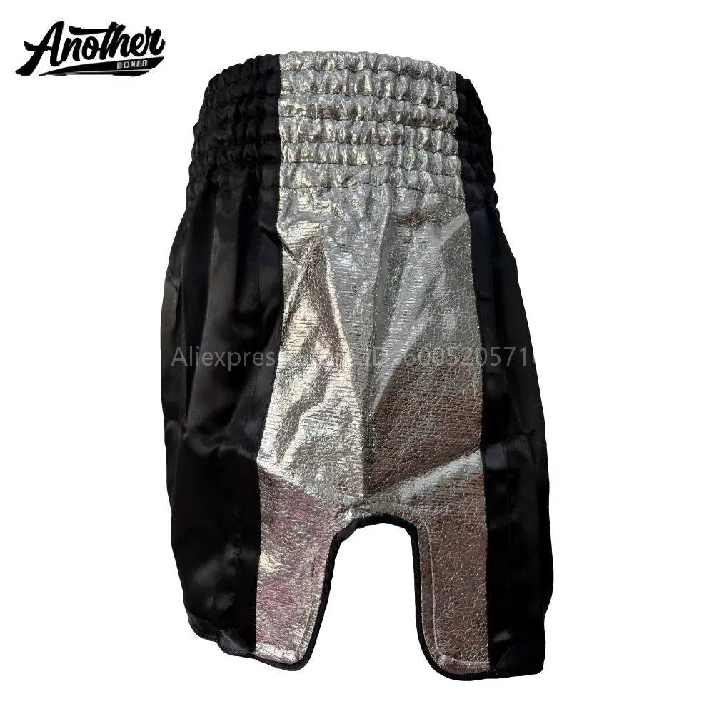 Men’s Short Muay Thai Boxing MMA Shorts, Kids Women Wide Waistband for Fight Trunks for Kickboxing BJJ Sparring Daily Training