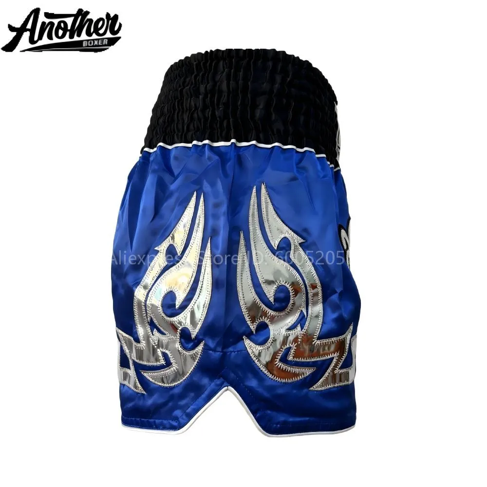 Men’s Short Muay Thai Boxing MMA Shorts, Kids Women Wide Waistband for Fight Trunks for Kickboxing BJJ Sparring Daily Training