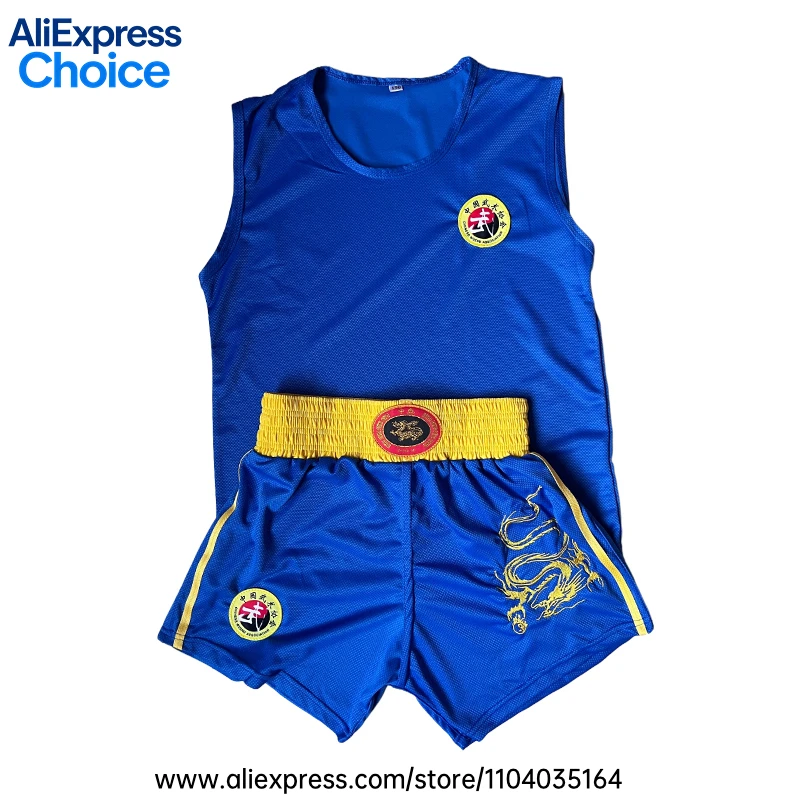 Women Sanda Boxing Uniform Set Sleeveless Tank Top with Skirt‑Style Shorts Martial Arts Training Outfit for Kickboxing Sparring