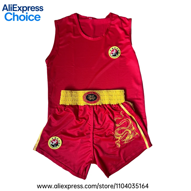 Women Sanda Boxing Uniform Set Sleeveless Tank Top with Skirt‑Style Shorts Martial Arts Training Outfit for Kickboxing Sparring