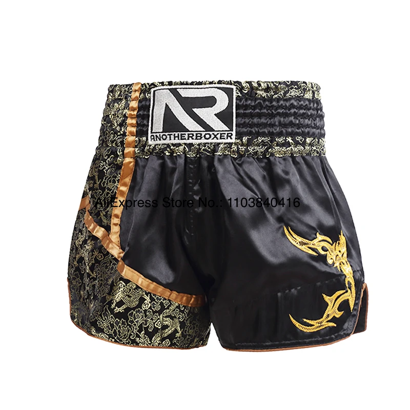 Muay Thai Shorts Boxing Pants Men Women Kids Lightweight Satin Martial Arts Grappling Clothes Kickboxing Cage Fighting Shorts