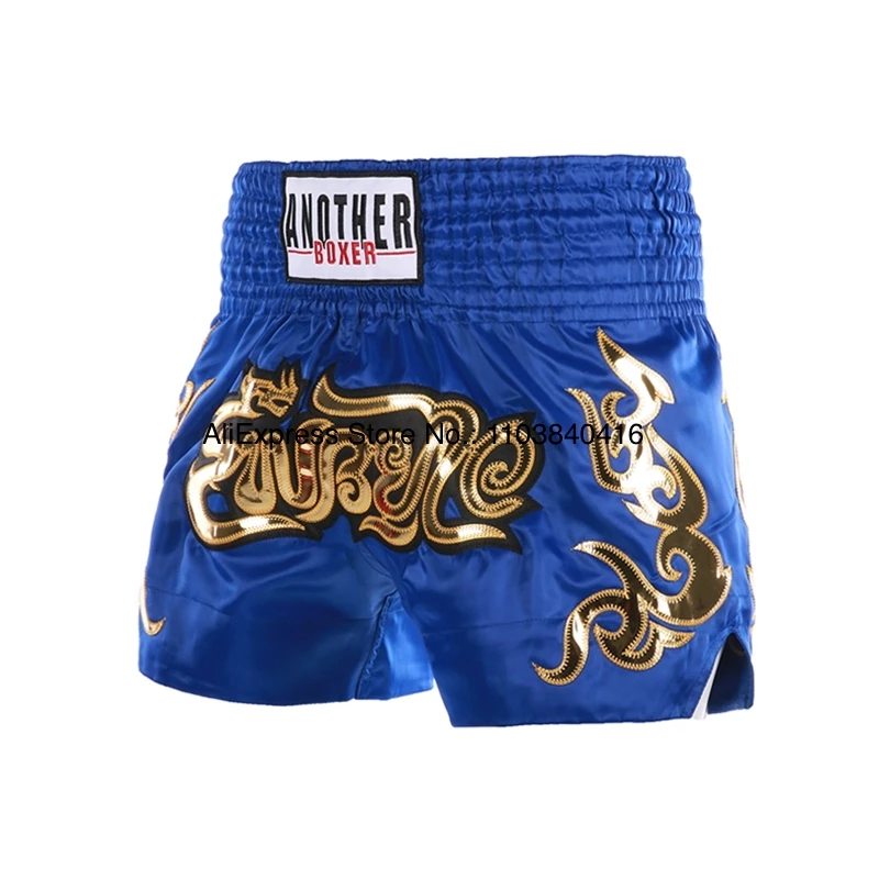 Muay Thai Shorts Boxing Pants Men Women Kids Lightweight Satin Martial Arts Grappling Clothes Kickboxing Cage Fighting Shorts