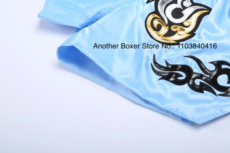 Muay Thai Shorts Durable Comfortable Boxing Apparel Satin Kickboxing Grappling Thaiboxing Pants Gym Martial Arts MMA Clothing