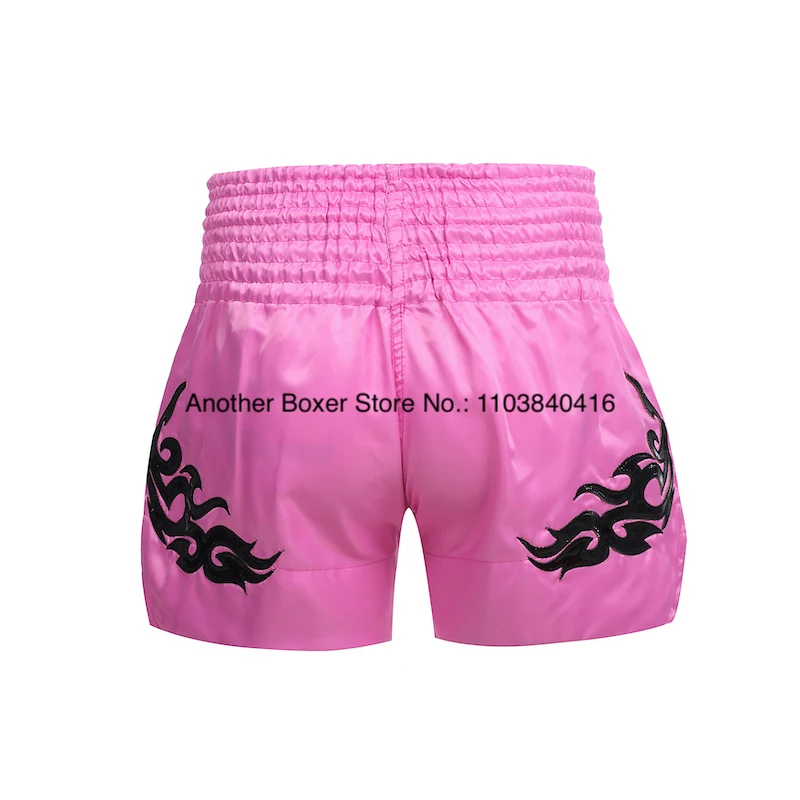 Muay Thai Shorts Durable Comfortable Boxing Apparel Satin Kickboxing Grappling Thaiboxing Pants Gym Martial Arts MMA Clothing