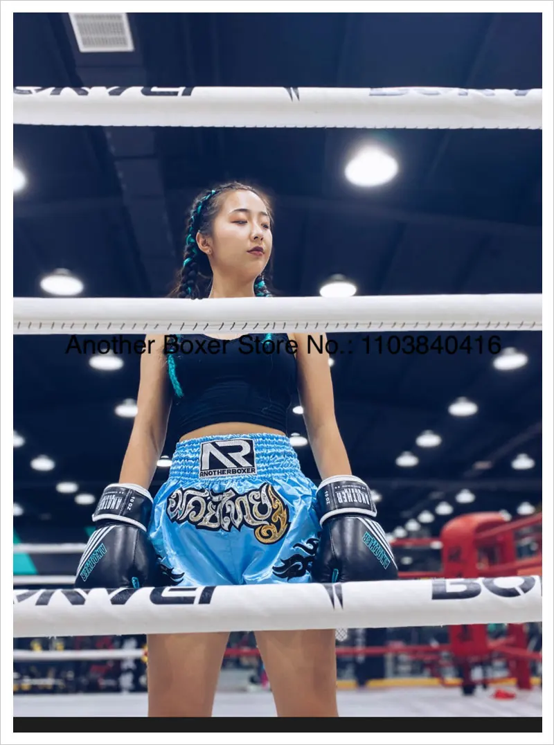 Muay Thai Shorts Durable Comfortable Boxing Apparel Satin Kickboxing Grappling Thaiboxing Pants Gym Martial Arts MMA Clothing