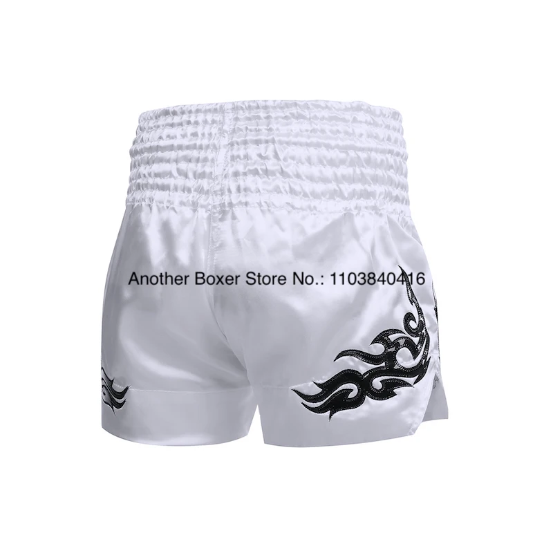 Muay Thai Shorts Durable Comfortable Boxing Apparel Satin Kickboxing Grappling Thaiboxing Pants Gym Martial Arts MMA Clothing