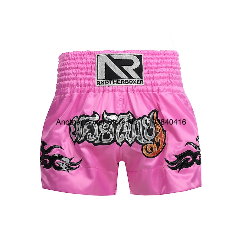 Muay Thai Shorts Durable Comfortable Boxing Apparel Satin Kickboxing Grappling Thaiboxing Pants Gym Martial Arts MMA Clothing