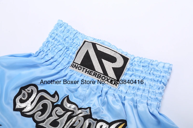 Muay Thai Shorts Durable Comfortable Boxing Apparel Satin Kickboxing Grappling Thaiboxing Pants Gym Martial Arts MMA Clothing