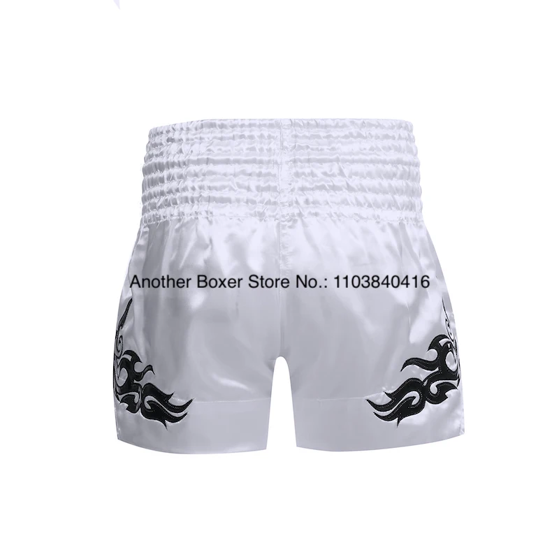 Muay Thai Shorts Durable Comfortable Boxing Apparel Satin Kickboxing Grappling Thaiboxing Pants Gym Martial Arts MMA Clothing
