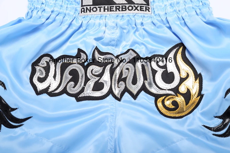 Muay Thai Shorts Durable Comfortable Boxing Apparel Satin Kickboxing Grappling Thaiboxing Pants Gym Martial Arts MMA Clothing
