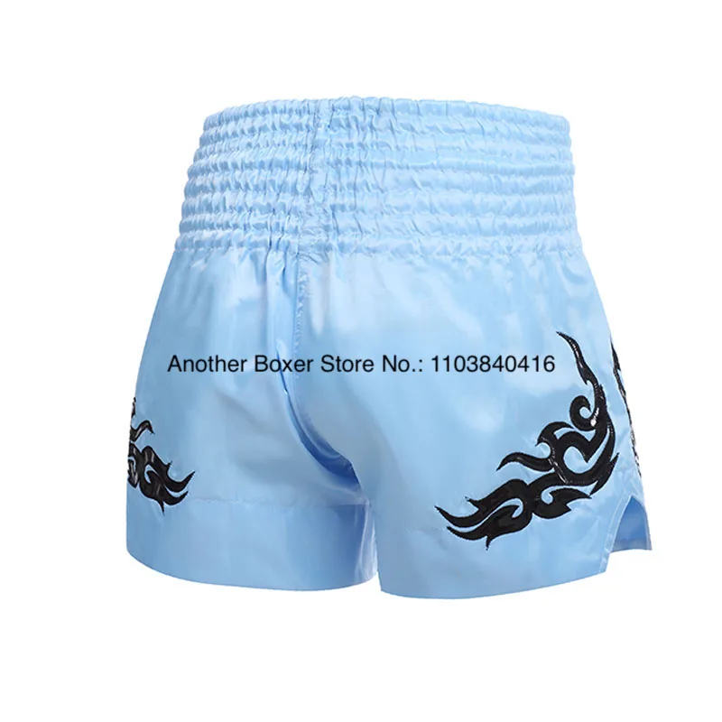 Muay Thai Shorts Durable Comfortable Boxing Apparel Satin Kickboxing Grappling Thaiboxing Pants Gym Martial Arts MMA Clothing