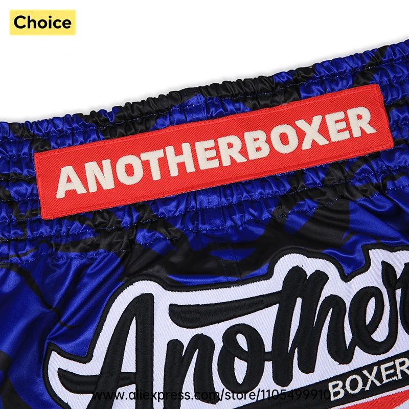 Lightweight Muay Thai Shorts Elastic Waist Side Split Graphic Fight Trunks Unisex Men Women White Satin Boxing Kickboxing Pants