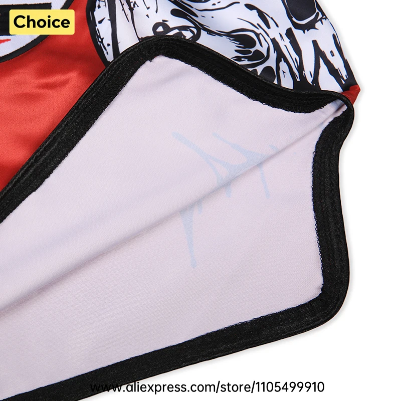 Lightweight Muay Thai Shorts Elastic Waist Side Split Graphic Fight Trunks Unisex Men Women White Satin Boxing Kickboxing Pants