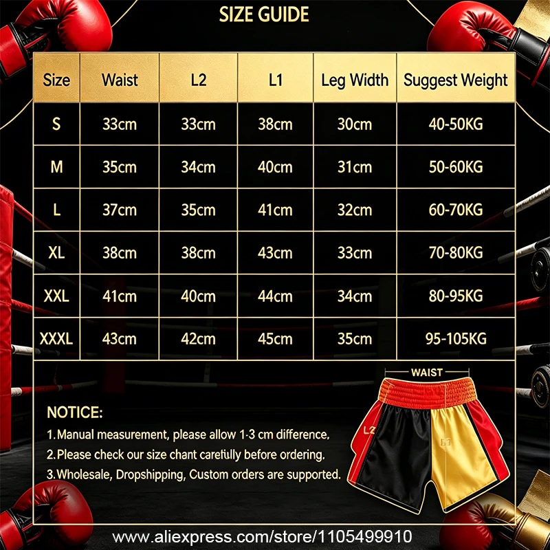 Muay Thai Boxing Shorts Men Women Youth Forest Tree Print Kickboxing Shorts Satin Fight Shorts for Gym Training MMA Sparring