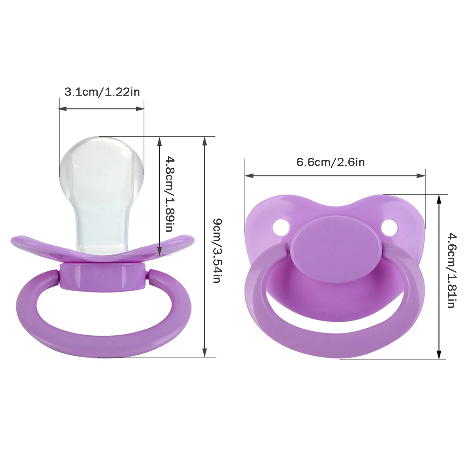 Adult Pacifier Silicone Dummy Nipple Chewing Toy Soother Pacifiers For Autisms High Pressure Work And Restless Nights