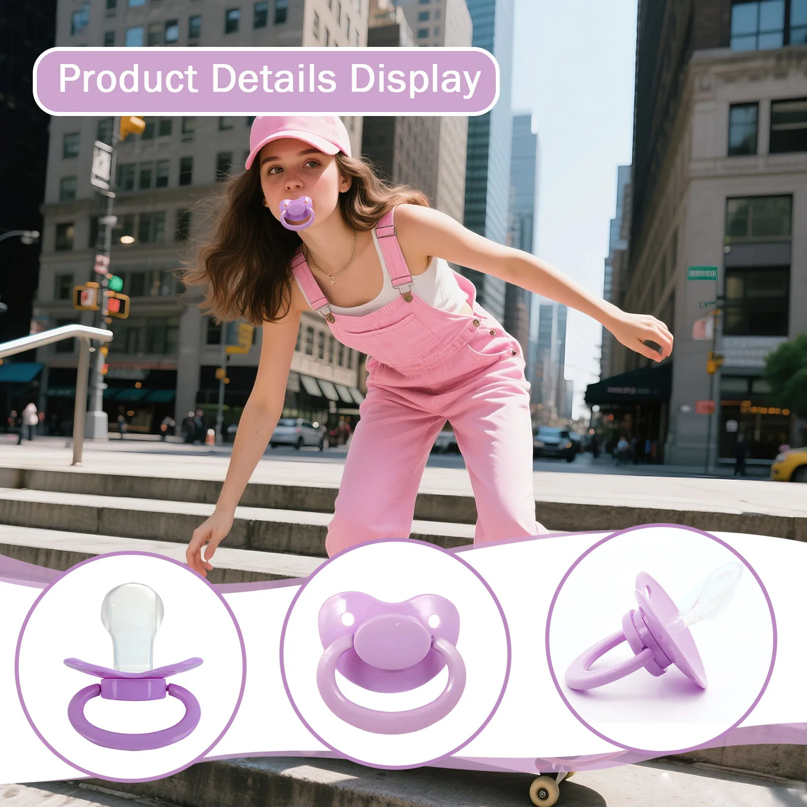 Adult Pacifier Silicone Dummy Nipple Chewing Toy Soother Pacifiers For Autisms High Pressure Work And Restless Nights