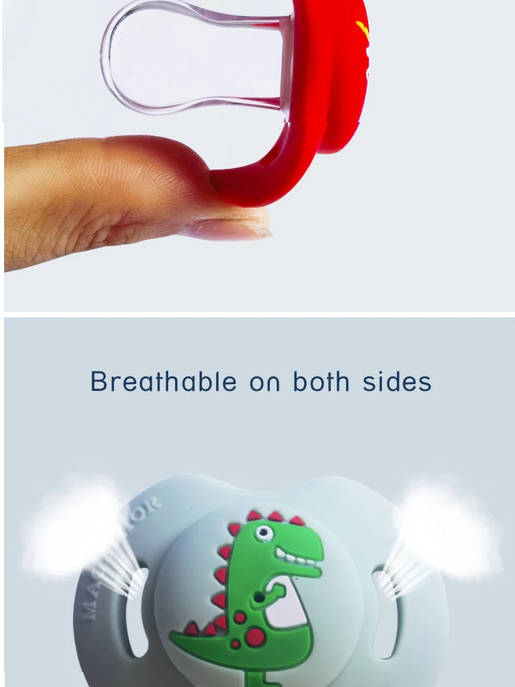 Silicone Funny Nipple Football Pacifier Baby Soother Toddler Orthodontic Nipples Cute Pattern Teether Feeding No Nano Silver